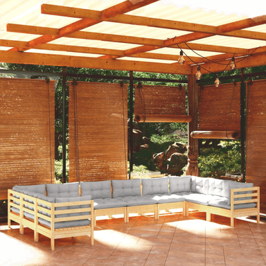 Vidaxl Hagesofagruppe 10 deler