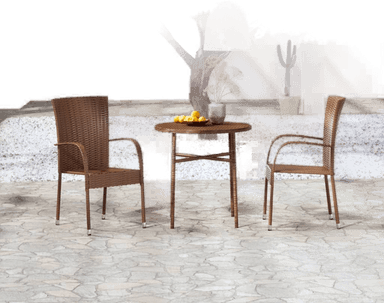 Vidaxl Utendørs spisestue 3 deler