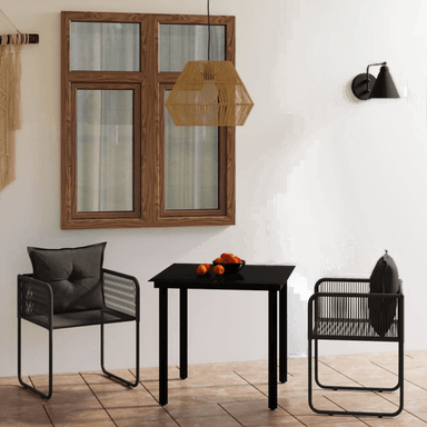 Vidaxl Utendørs spisestue 3 deler