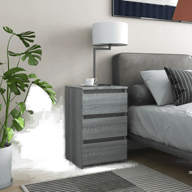 Vidaxl Nattbord grå sonoma 40x35 cm