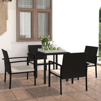 Vidaxl Utendørs spisestue 5 deler