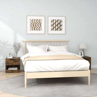 Vidaxl Nattbord 2 stk røkt eik