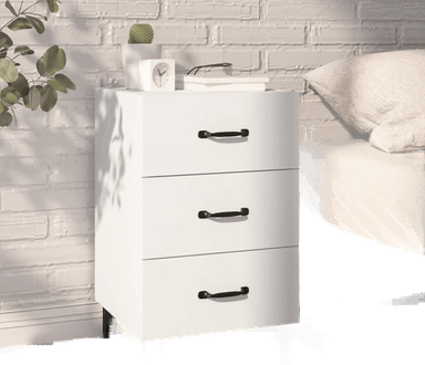 Vidaxl Nattbord hvit 40x40x66 cm