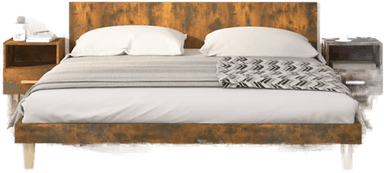 Vidaxl Nattbord 2 stk røkt eik