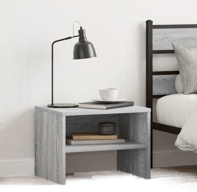 Vidaxl Nattbord grå sonoma 40x30 cm