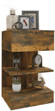 Vidaxl Nattbord 2 stk røkt eik