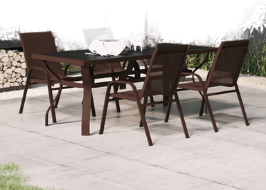 Vidaxl Utendørs spisestue 5 deler