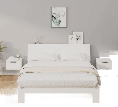 Vidaxl Veggmontert nattbord 34x30 cm