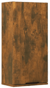 Vidaxl Vegghengt baderomsskap røkt eik