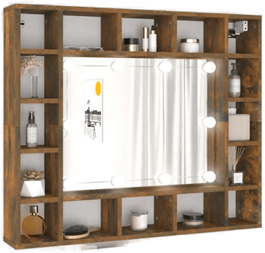 Vidaxl Speilskap med LED 91x15 cm