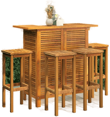 Vidaxl Hagebarsett 5 deler