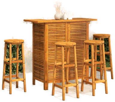 Vidaxl Hagebarsett 5 deler