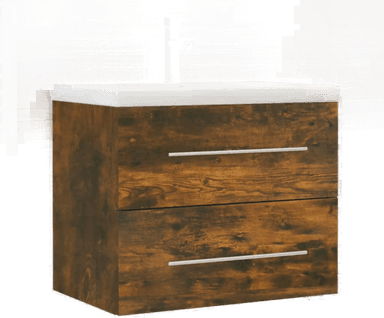 Vidaxl Vaskskap Røkt Eik