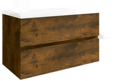 Vidaxl Vaskskap Røkt Eik