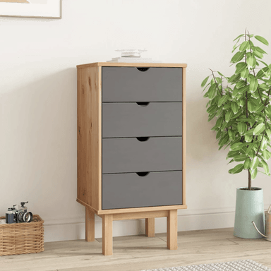 Vidaxl Kommode OTTA brun og grå