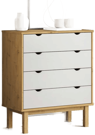 Vidaxl Kommode OTTA brun og hvit