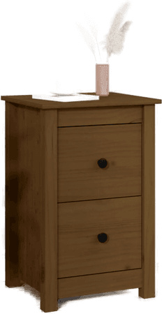 Vidaxl Nattbord honningbrun 40x35x61,5 cm