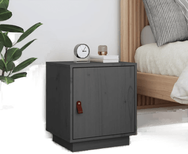 Vidaxl Nattbord grå 40x34x45 cm