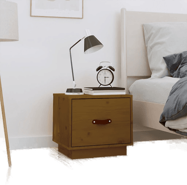 Vidaxl Nattbord honningbrun 40x34x35 cm