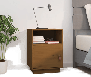 Vidaxl Nattbord honningbrun 40x34x55 cm