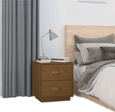 Vidaxl Nattbord honningbrun 40x34x45 cm