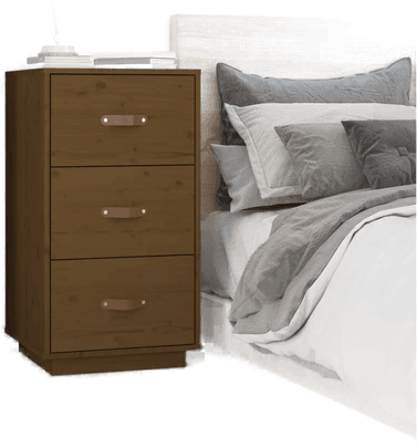 Vidaxl Nattbord honningbrun 40x40x75 cm