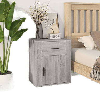 Vidaxl Nattbord grå sonoma 50x36x60 cm