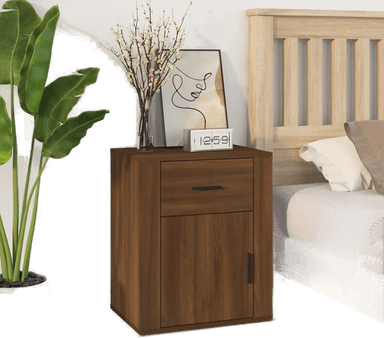 Vidaxl Nattbord brun eik 50x36x60 cm