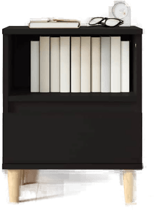 Vidaxl Nattbord svart 40x35 cm