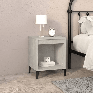 Vidaxl Nattbord betonggrå 40x35 cm
