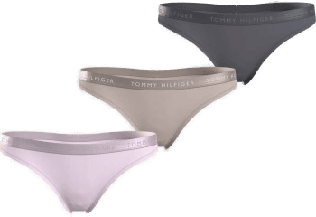 Tommy Hilfiger Everyday Thong 3P Rosa/Beige