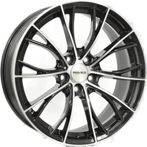 Monaco MC16 Gloss Black  Polished 8.5x19 5/112 ET30 B66.6