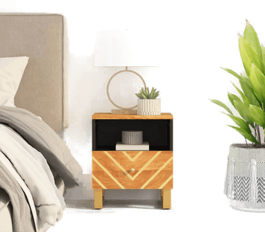 Vidaxl Nattbord heltre mango