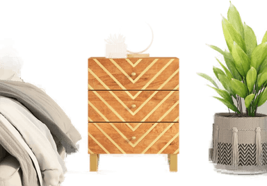 Vidaxl Nattbord heltre mango 50x33x60 cm