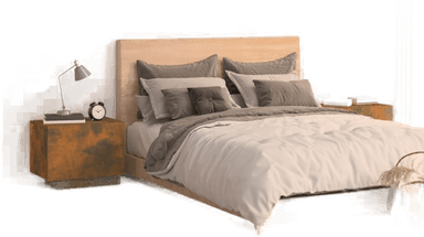 Vidaxl Nattbord røkt eik 100x35 cm