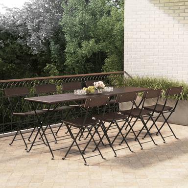 Vidaxl Sammenleggbare bistrostoler 8 stk svart