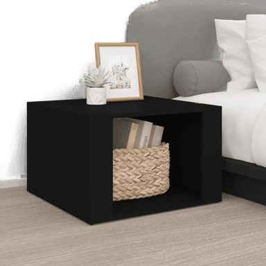 Vidaxl Nattbord svart 57x55 cm