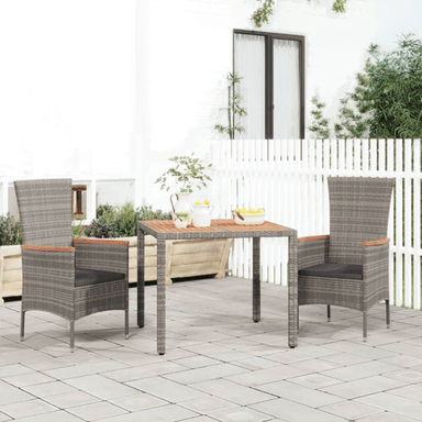 Vidaxl Hagebord grå polyrotting