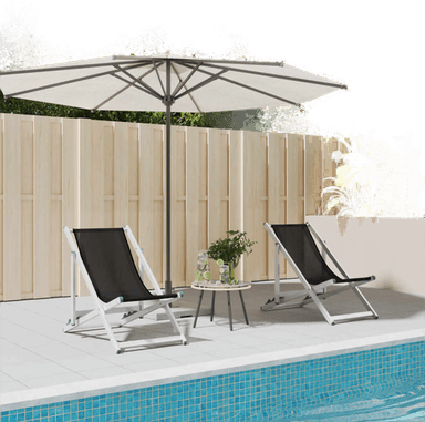 Vidaxl Sammenleggbare strandstoler 2 stk