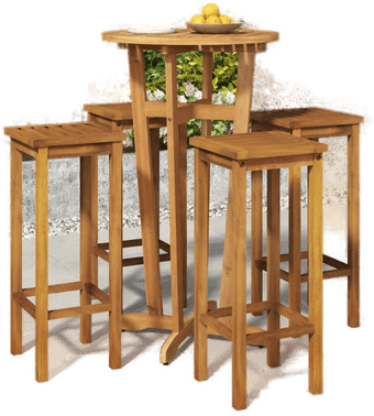 Vidaxl Hagebarsett 5 deler