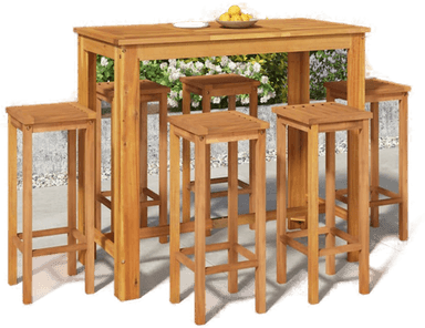 Vidaxl Hagebarsett 7 deler