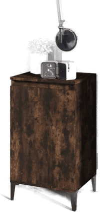 Vidaxl Nattbord røkt eik 40x35x70 cm