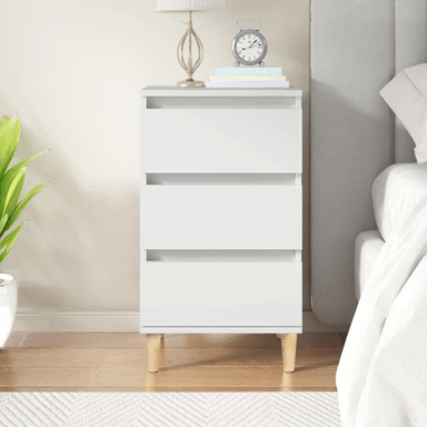 Vidaxl Nattbord hvit 40x35x70 cm
