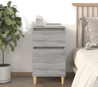 Vidaxl Nattbord grå sonoma