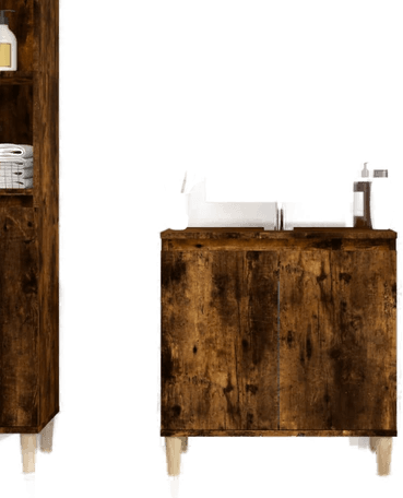 Vidaxl Servantskap røkt eik 58x33 cm