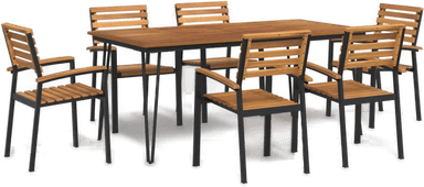 Vidaxl Hagespisegruppe 7 deler