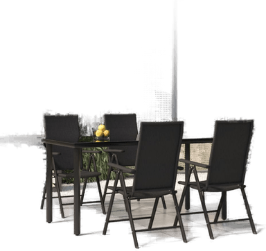 Vidaxl Hagespisegruppe 5 deler