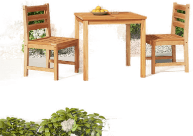 Vidaxl Hagespisegruppe 3 deler teak