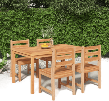 Vidaxl Hagespisegruppe 5 deler teak