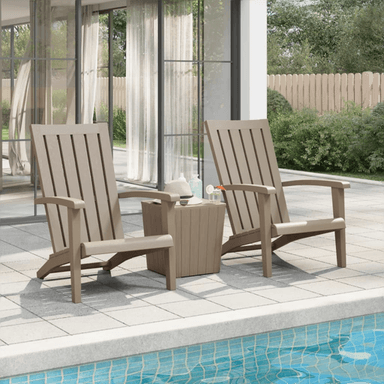 Vidaxl Adirondack hagestoler 2 stk lysebrun